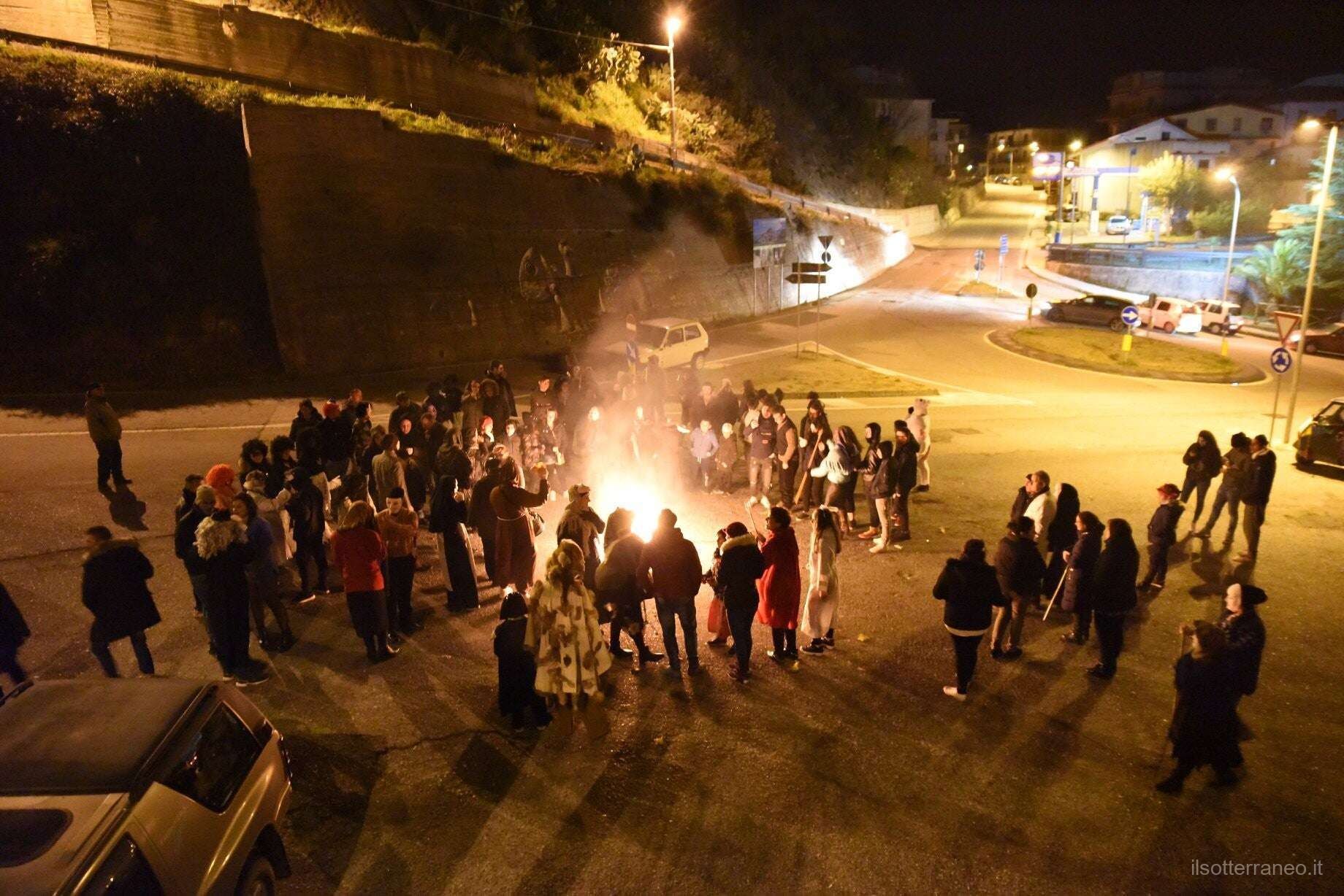 Momento conviviale di una sagra gasperinese
